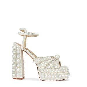 Azalea Wang Astrella White Platformed Heels